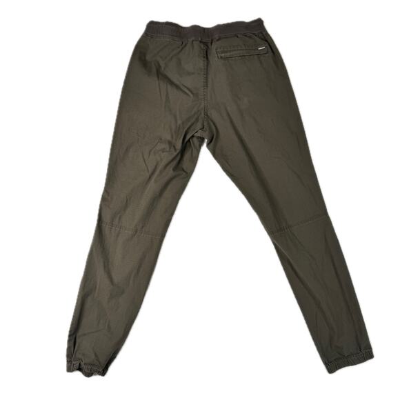Vuori Olive Green Ripstop Traveler Jogger Pants Women Drawstring Outdoor Flawed - Picture 2 of 12